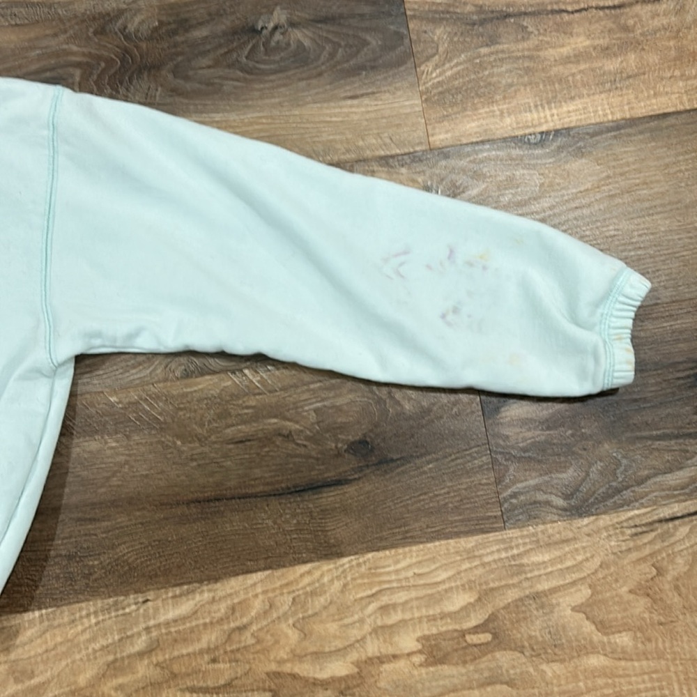 teddy fresh classic fleece cut off crewneck, size S. Pale green - Picture 12 of 15